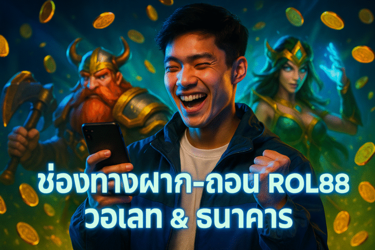 ช่องทางฝาก-ถอน ROLL88 – วอเลท & ธนาคาร